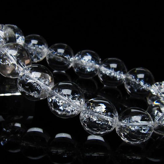 アイリスクォーツ 水晶 ブレスレット 16mm 一点物 111-35470