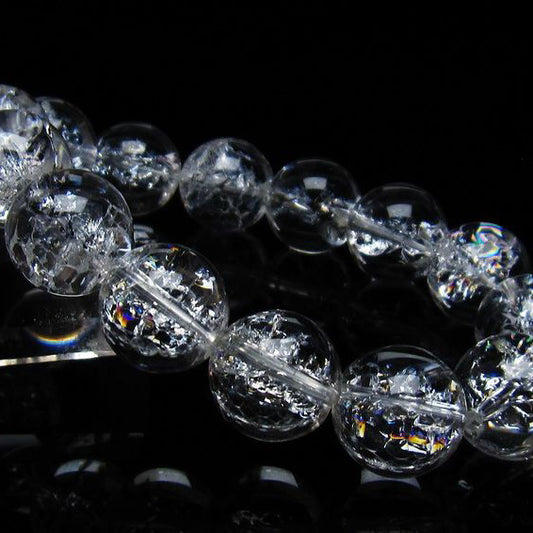 アイリスクォーツ 水晶 ブレスレット 16mm 一点物 111-35471