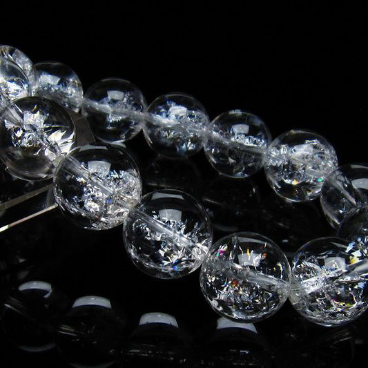 アイリスクォーツ 水晶 ブレスレット 16mm 一点物 111-35472