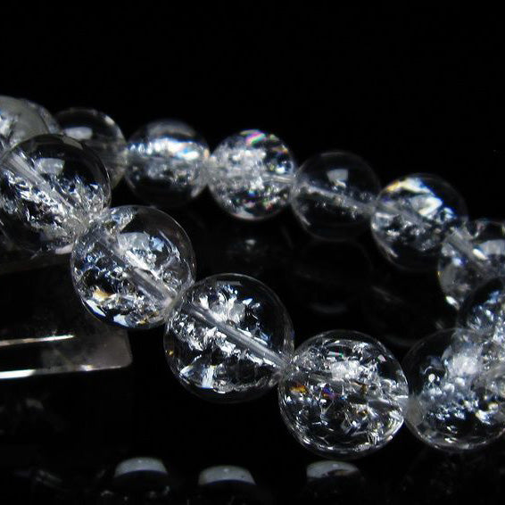アイリスクォーツ 水晶 ブレスレット 16mm 一点物 111-35474