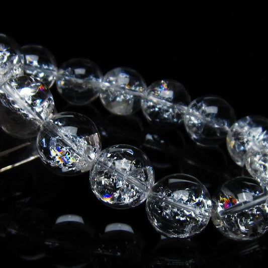 アイリスクォーツ 水晶 ブレスレット 16mm 一点物 111-35476