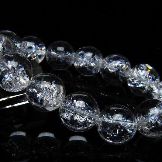 アイリスクォーツ 水晶 ブレスレット 17mm 一点物 111-35479