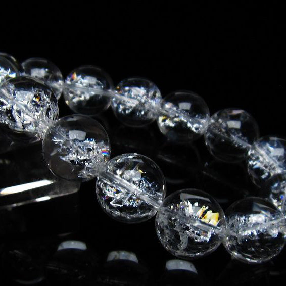 アイリスクォーツ 水晶 ブレスレット 17mm 一点物 111-35480