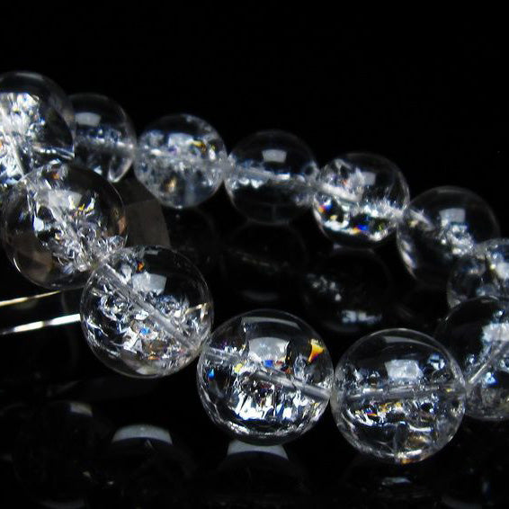 アイリスクォーツ 水晶 ブレスレット 18mm 一点物 111-35486