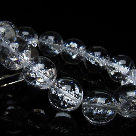 アイリスクォーツ 水晶 ブレスレット 18mm 一点物 111-35488