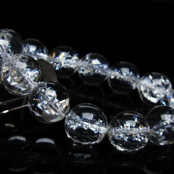 アイリスクォーツ 水晶 ブレスレット 18mm 一点物 111-35495