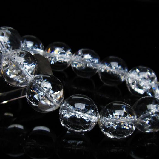 アイリスクォーツ 水晶 ブレスレット 18mm 一点物 111-35495