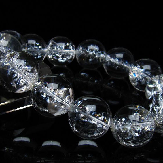 アイリスクォーツ 水晶 ブレスレット 18mm 一点物 111-35499