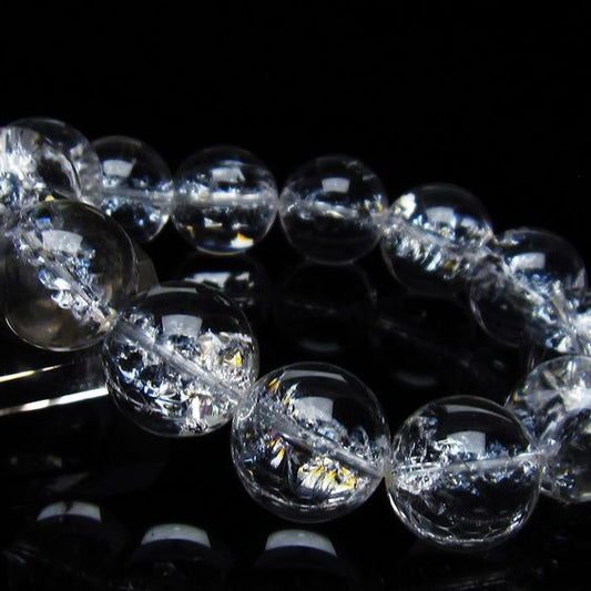 アイリスクォーツ 水晶 ブレスレット 18mm 一点物 111-35503