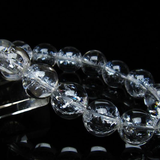 アイリスクォーツ 水晶 ブレスレット 15mm 一点物 メール便可 [M便 1/10] 111-35510