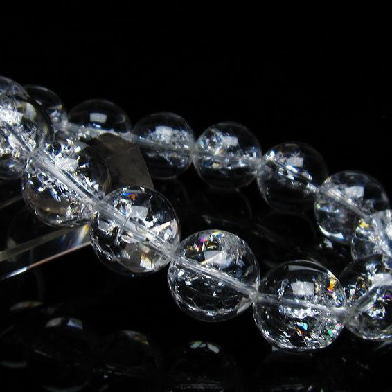 アイリスクォーツ 水晶 ブレスレット 16mm 一点物 111-35512