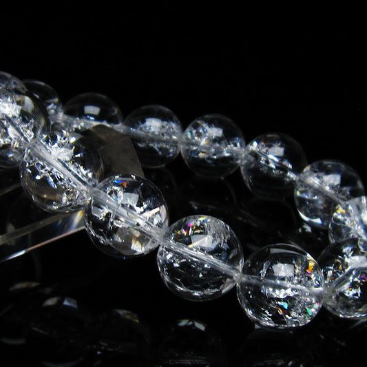 アイリスクォーツ 水晶 ブレスレット 16mm 一点物 111-35512