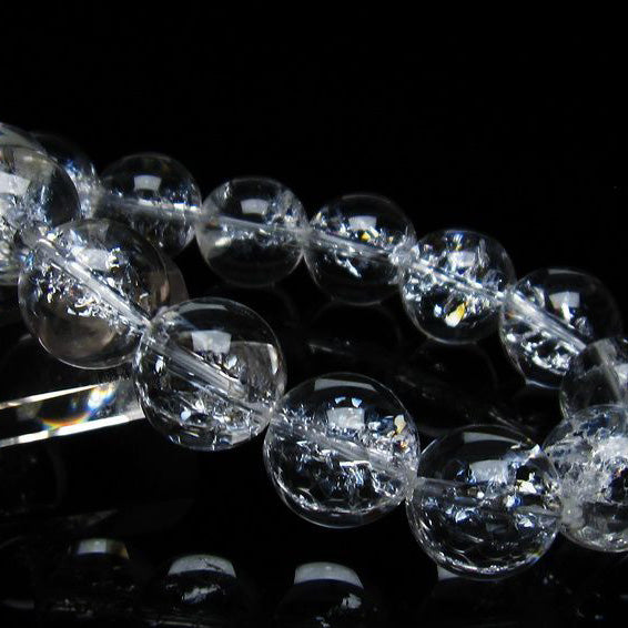 アイリスクォーツ 水晶 ブレスレット 16mm 一点物 111-35514
