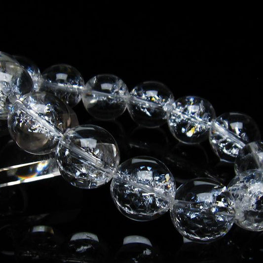 アイリスクォーツ 水晶 ブレスレット 16mm 一点物 111-35514