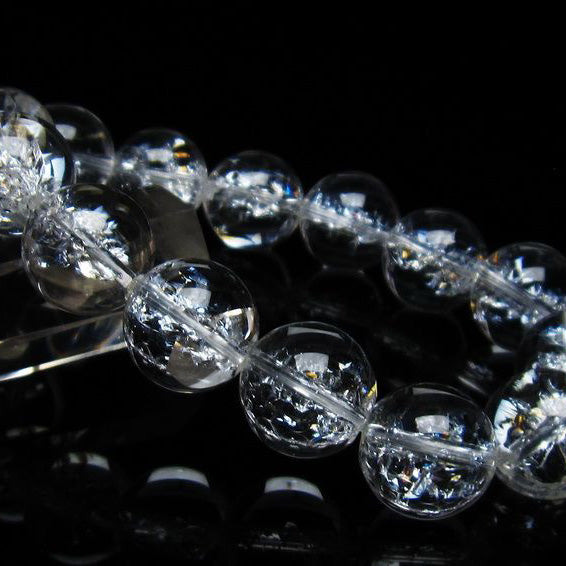 アイリスクォーツ 水晶 ブレスレット 16mm 一点物 111-35516