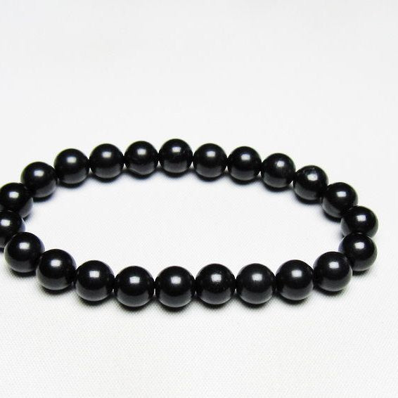 ブラックシリカ ブレスレット 8mm 一点物 メール便可 [M便 1/10] 111-39468