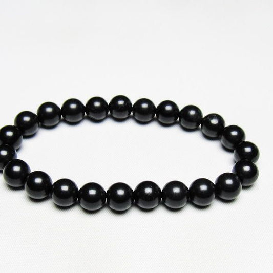 ブラックシリカ ブレスレット 8mm 一点物 メール便可 [M便 1/10] 111-39468