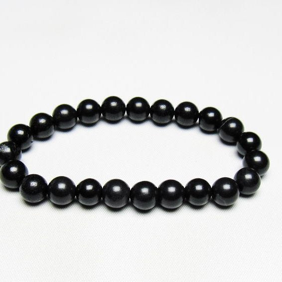 ブラックシリカ ブレスレット 8mm 一点物 メール便可 [M便 1/10] 111-39470