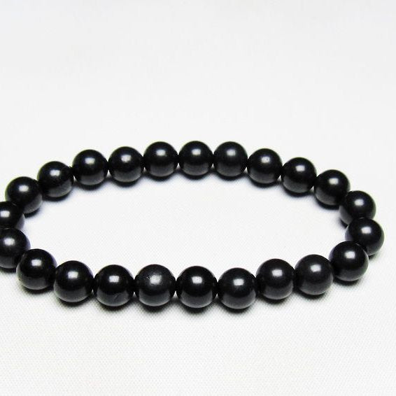 ブラックシリカ ブレスレット 8mm 一点物 メール便可 [M便 1/10] 111-39471