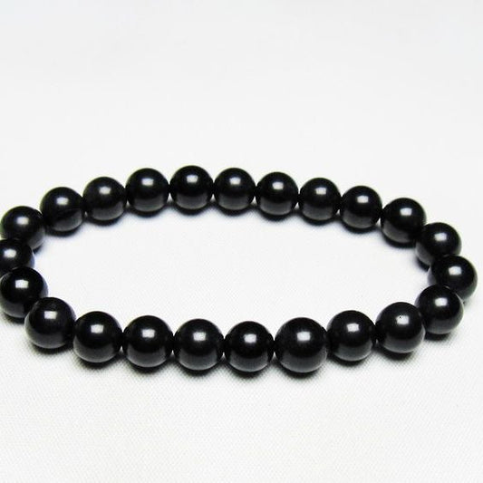 ブラックシリカ ブレスレット 8mm 一点物 メール便可 [M便 1/10] 111-39472