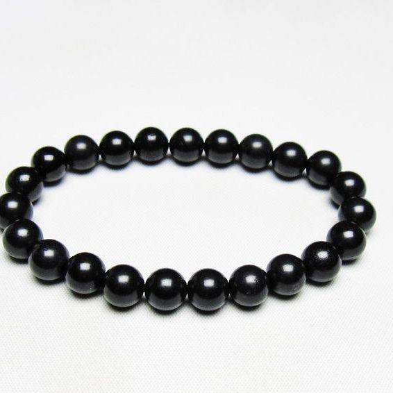 ブラックシリカ ブレスレット 8mm 一点物 メール便可 [M便 1/10] 111-39474