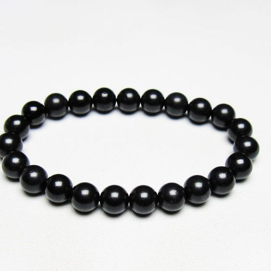 ブラックシリカ ブレスレット 8mm 一点物 メール便可 [M便 1/10] 111-39474