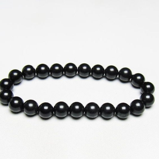 ブラックシリカ ブレスレット 8mm 一点物 メール便可 [M便 1/10] 111-39475