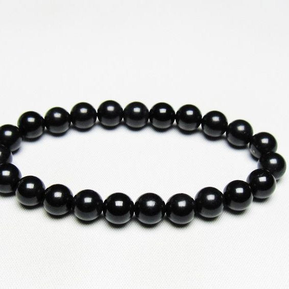 ブラックシリカ ブレスレット 8mm 一点物 メール便可 [M便 1/10] 111-39477