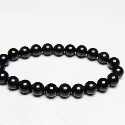 ブラックシリカ ブレスレット 8mm 一点物 メール便可 [M便 1/10] 111-39477