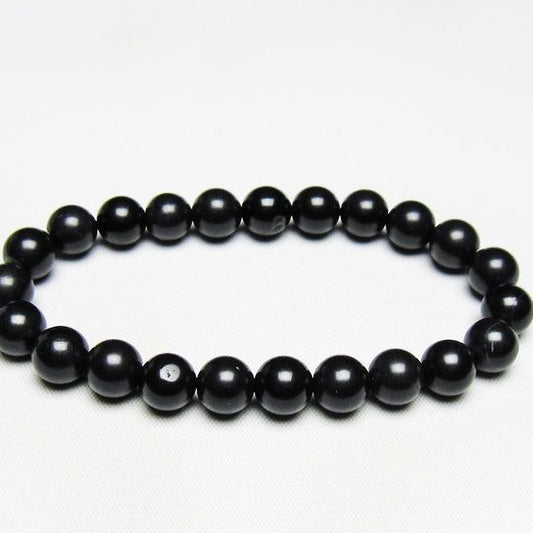 ブラックシリカ ブレスレット 8mm 一点物 メール便可 [M便 1/10] 111-39478
