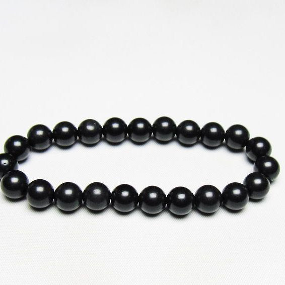 ブラックシリカ ブレスレット 8mm 一点物 メール便可 [M便 1/10] 111-39482