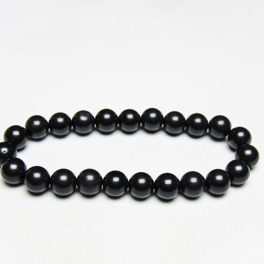 ブラックシリカ ブレスレット 8mm 一点物 メール便可 [M便 1/10] 111-39482