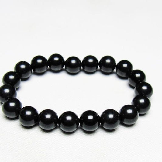ブラックシリカ ブレスレット 11mm 一点物 メール便可 [M便 1/10] 111-39526
