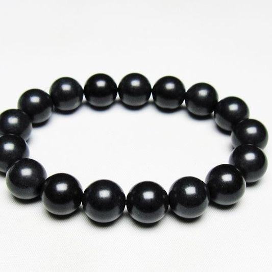 ブラックシリカ ブレスレット 12mm 一点物 メール便可 [M便 1/10] 111-39563