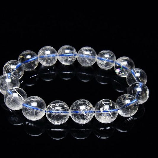 ホワイトガーデンファントムクォーツ ブレスレット 13mm 一点物 メール便可 [M便 1/10] 111-42442