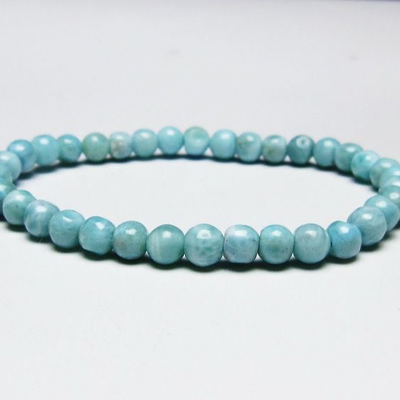ラリマー ブレスレット 5mm 一点物 メール便可 [M便 1/10] 111-45365