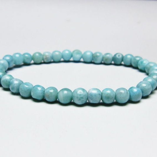 ラリマー ブレスレット 5mm 一点物 メール便可 [M便 1/10] 111-45365