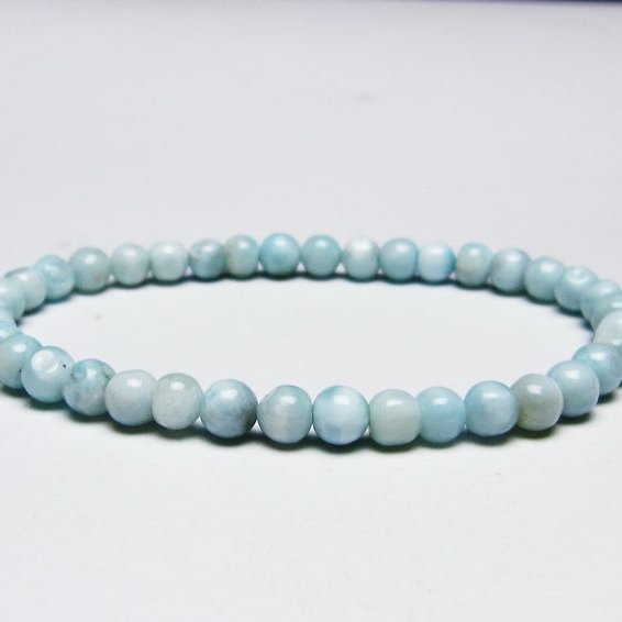 ラリマー ブレスレット 5mm 一点物 メール便可 [M便 1/10] 111-45389