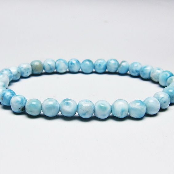 ラリマー ブレスレット 6mm 一点物 メール便可 [M便 1/10] 111-45445