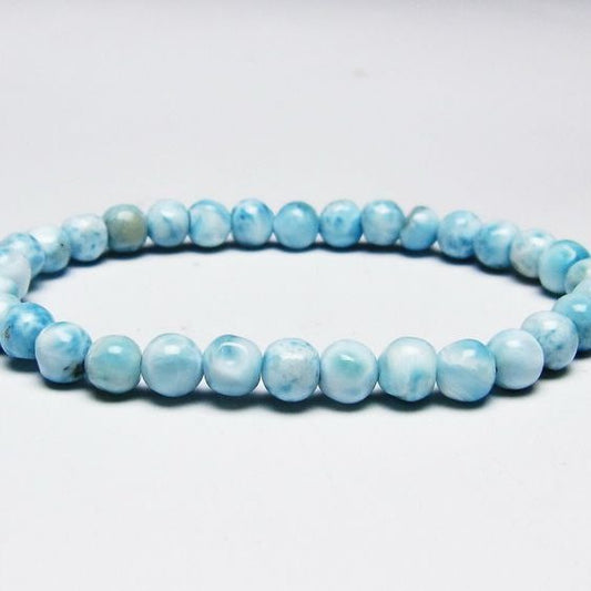 ラリマー ブレスレット 6mm 一点物 メール便可 [M便 1/10] 111-45445