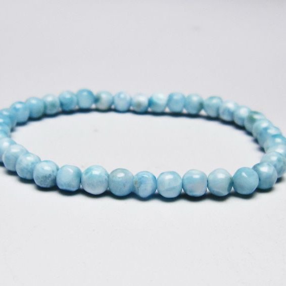 ラリマー ブレスレット 5mm 一点物 メール便可 [M便 1/10] 111-45468