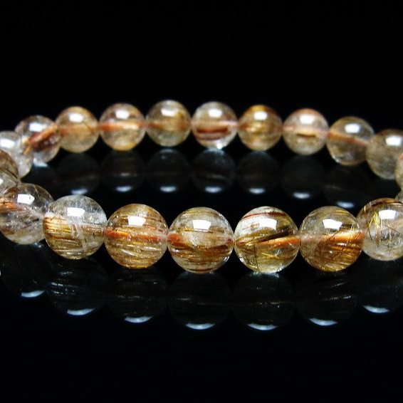 9mmキャッツアイルチルブレスレット　プレミアムグレード 9mmキャッツアイ太陽ルチルブレスレット ファイナルグレード