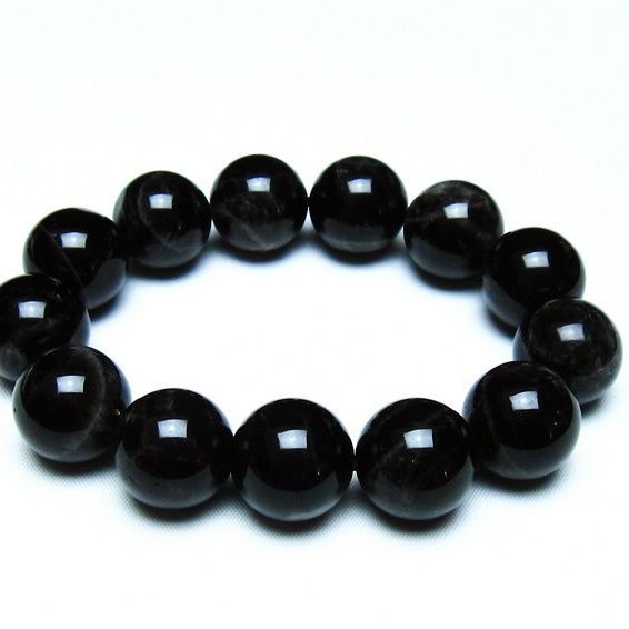 モリオン 黒水晶 ブレスレット 18mm 一点物 メール便可 [M便 1/10] 111-46270