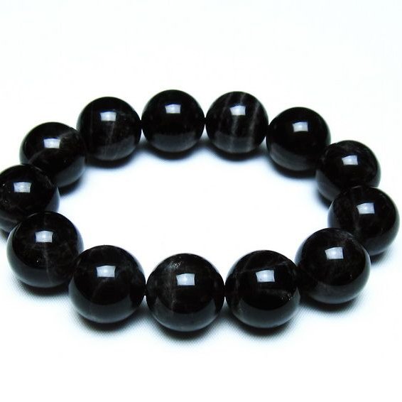 モリオン 黒水晶 ブレスレット 18mm 一点物 メール便可 [M便 1/10] 111-46271