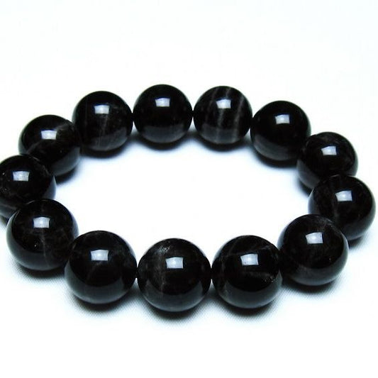 モリオン 黒水晶 ブレスレット 18mm 一点物 メール便可 [M便 1/10] 111-46271