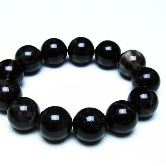 モリオン 黒水晶 ブレスレット 18mm 一点物 メール便可 [M便 1/10] 111-46279