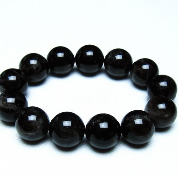 モリオン 黒水晶 ブレスレット 18mm 一点物 メール便可 [M便 1/10] 111-46280
