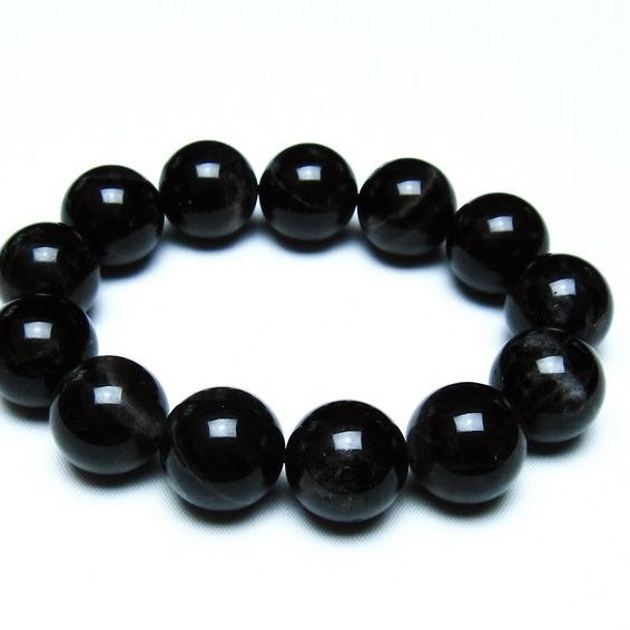 モリオン 黒水晶 ブレスレット 18mm 一点物 メール便可 [M便 1/10] 111-46282