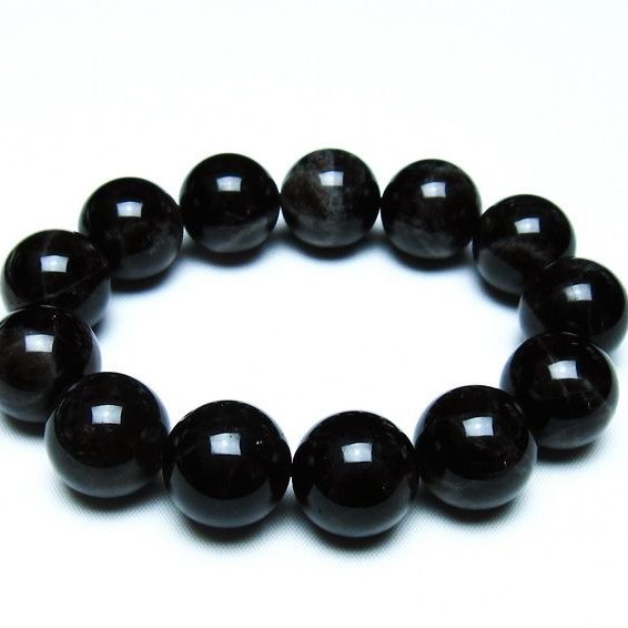 モリオン 黒水晶 ブレスレット 18mm 一点物 メール便可 [M便 1/10] 111-46285