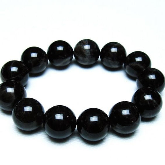 モリオン 黒水晶 ブレスレット 18mm 一点物 メール便可 [M便 1/10] 111-46285